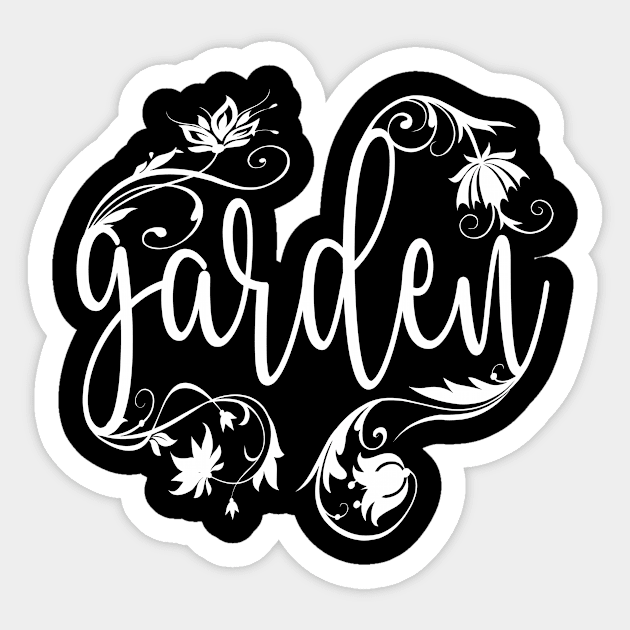 Garden Flower Motif Sticker by Shirtjaeger
